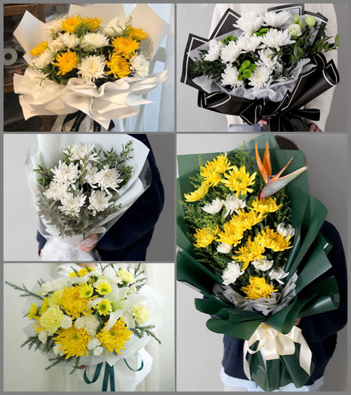 湖南娄底冷水江市中连乡白事花束代送
